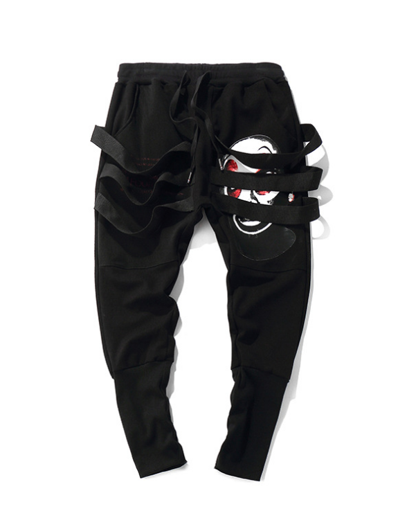 Woven Strap Joggers, Harem Pants, Casual Trousers