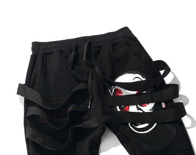 Woven Strap Joggers, Harem Pants, Casual Trousers