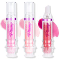 Erinde 3 Colors Lip Plumping Booster Spicy Lip Plumper Gloss Lip Plumping Oil Ultra-Hydrating & Nourishing Plump Lip Plumper Glossy Finish Fuller Natural Lip Gloss for Women Girls