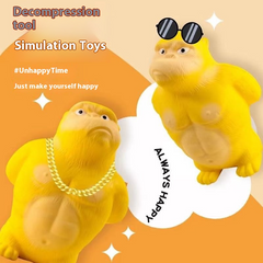 Stress Relief Grip: Squeezy Gorilla Toy