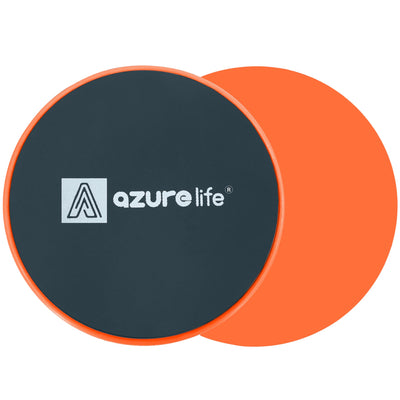 A AZURELIFE Exercise Core Sliders Dual Sided Exercise Gliding Discs Use on Carpet or Hardwood Floors Light and Portable Perfect for Abdominal&Core Workouts