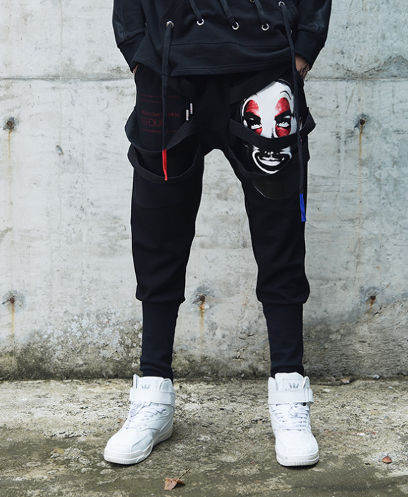 Woven Strap Joggers, Harem Pants, Casual Trousers