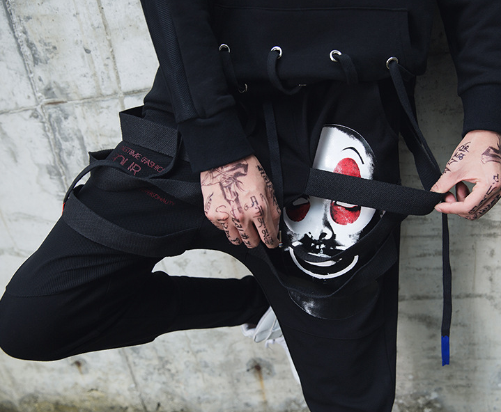 Woven Strap Joggers, Harem Pants, Casual Trousers