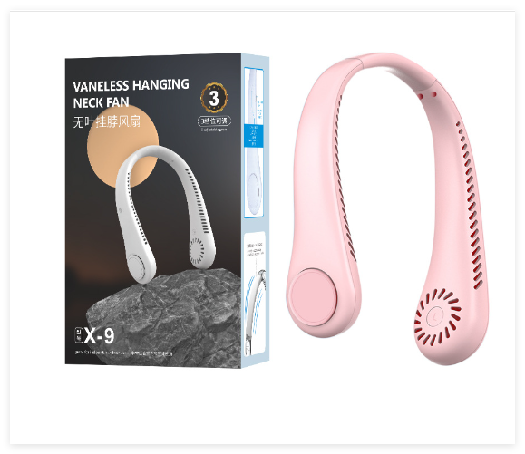 360Â° Adjustable Portable Neck Fan (USB Rechargeable)