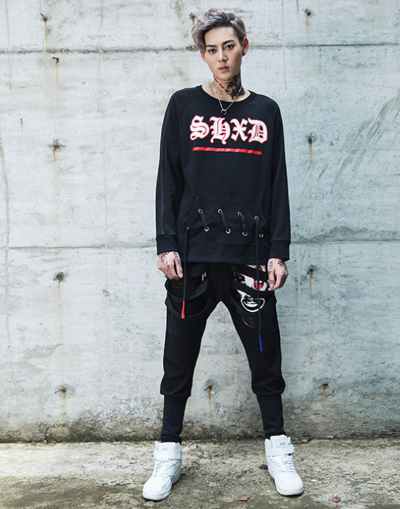 Woven Strap Joggers, Harem Pants, Casual Trousers